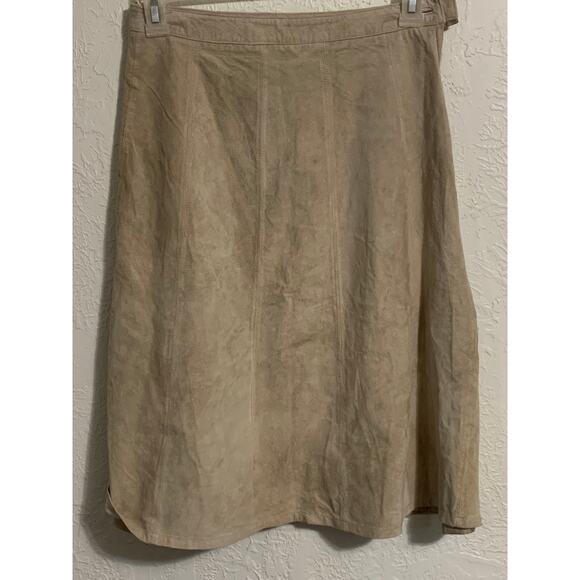 Eddie Bauer seattle suede boho boot style skirt - Picture 2 of 7